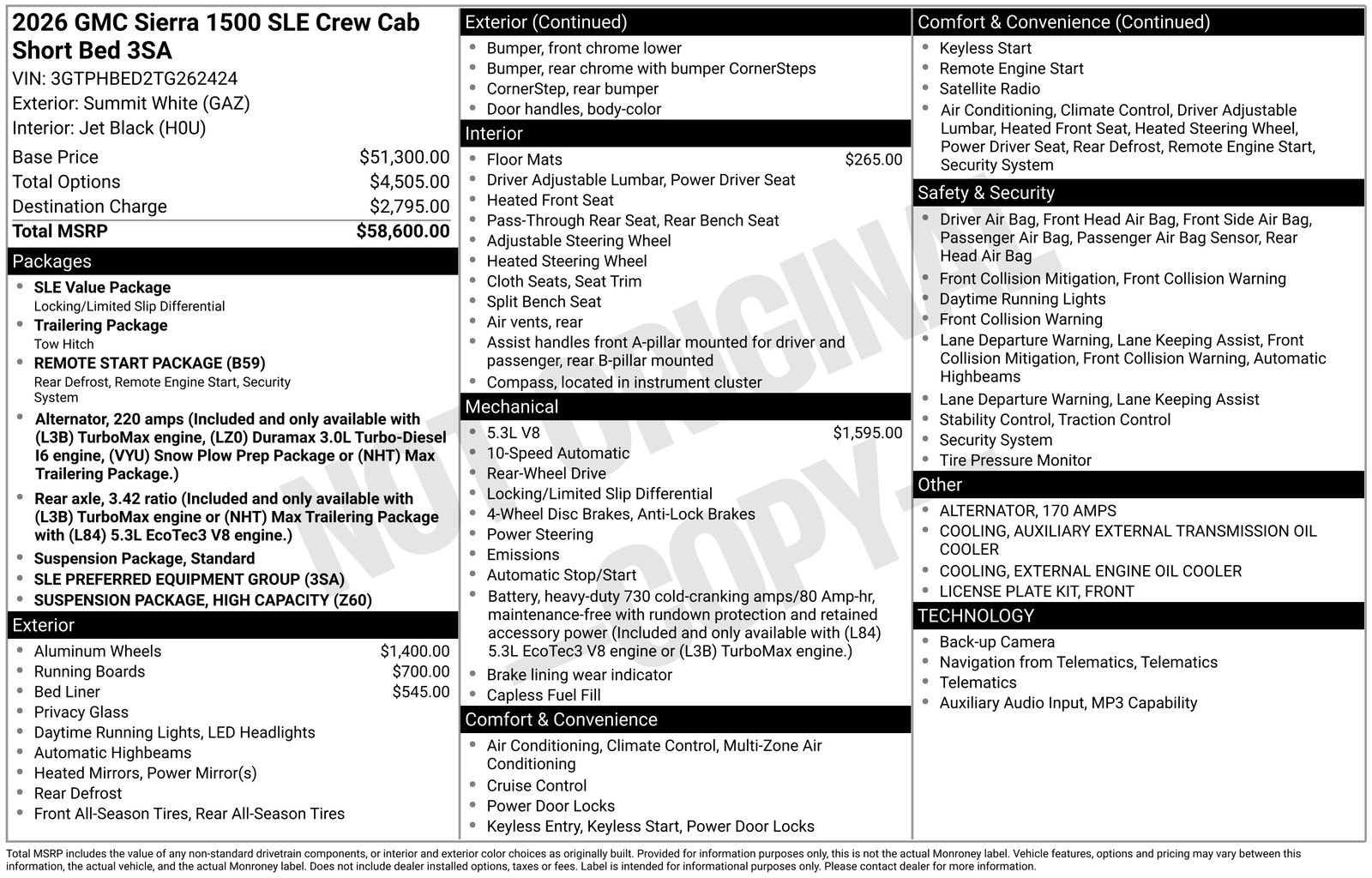 New 2026 GMC Sierra 1500 SLE RWD image 9