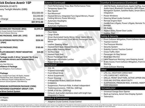 Used 2019 Buick Enclave Avenir w/ Avenir Technology Package image 3