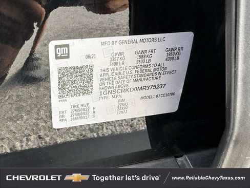 Used 2021 Chevrolet Tahoe RST RWD image 39