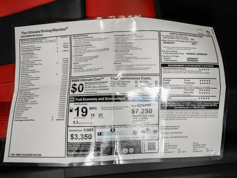 Used 2025 BMW M3 w/ Executive Package image 55