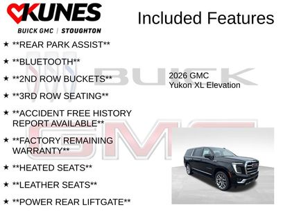 New 2026 GMC Yukon XL Elevation w/ Elevation Premium Package