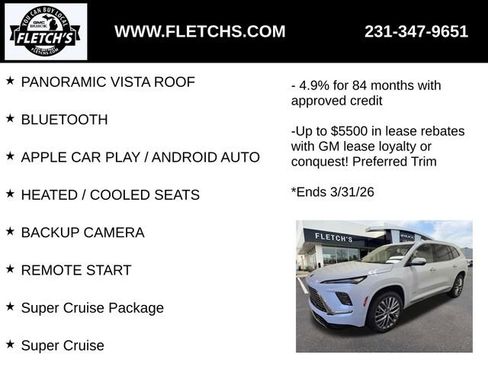 New 2026 Buick Enclave Avenir w/ Super Cruise Package image 2