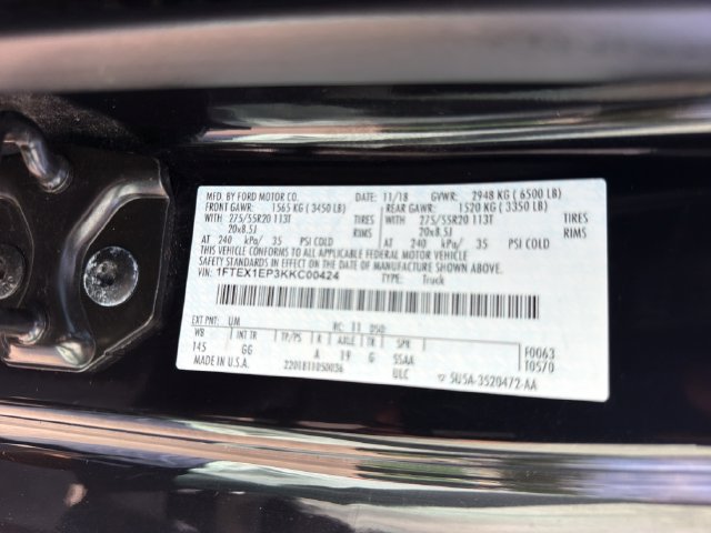 Used 2019 Ford F150 XL w/ Equipment Group 101A Mid AWD/4WD image 32