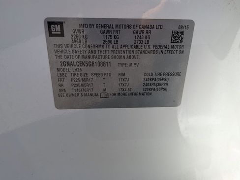 Used 2016 Chevrolet Equinox LT w/ Convenience Package image 16