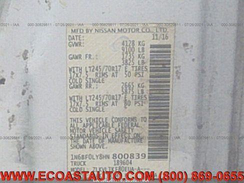 Used 2017 Nissan NV 2500 SV w/ Technology Package image 10