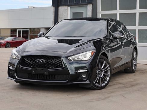 Used 2023 INFINITI Q50 Red Sport 400 w/ Black Opal Edition image 3