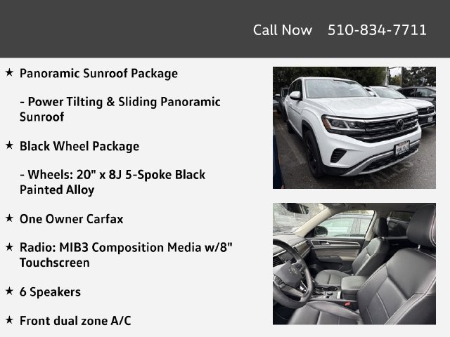 Certified 2023 Volkswagen Atlas SE w/ Panoramic Sunroof Package AWD/4WD image 4