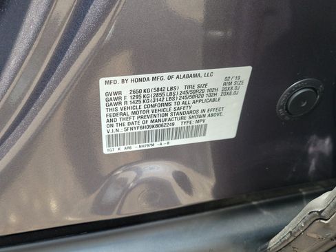 Certified 2019 Honda Pilot Elite image 35