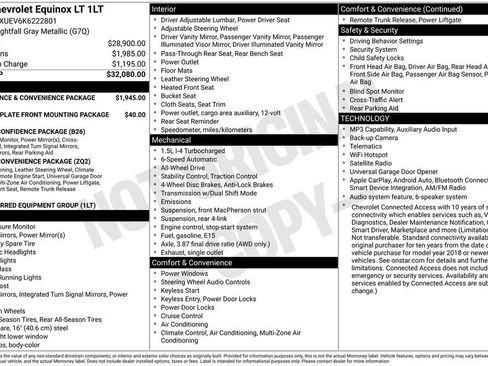 Used 2019 Chevrolet Equinox LT AWD/4WD image 36