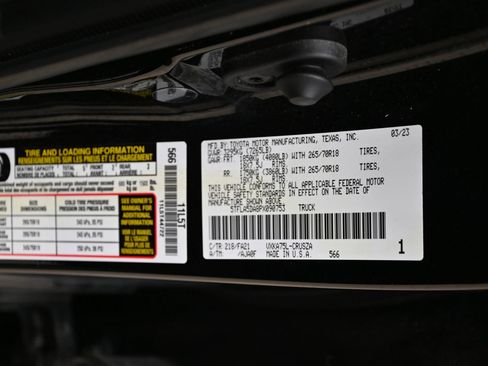 Used 2023 Toyota Tundra SR5 w/ SX Package AWD/4WD image 20