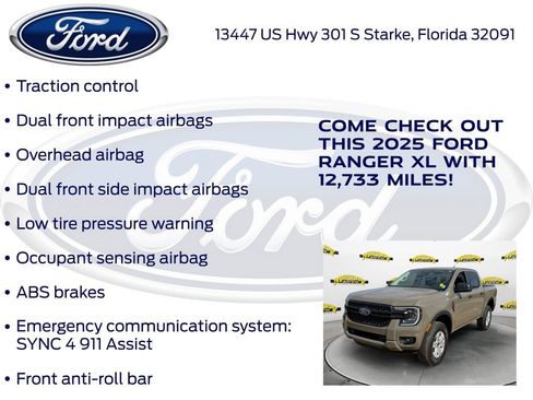 Certified 2025 Ford Ranger XL w/ Trailer Tow Package image 27