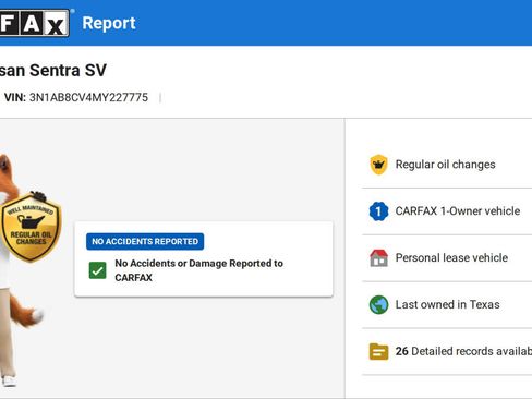 Used 2021 Nissan Sentra SV w/ Trunk Package image 6