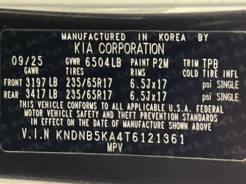 Used 2026 Kia Carnival LXS FWD image 83