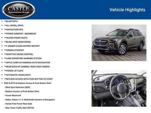 Used 2025 Subaru Outback Premium w/ Popular Package #1A image 3