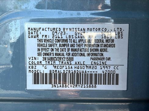 Used 2024 Nissan Sentra SV w/ All-Weather Package FWD image 19