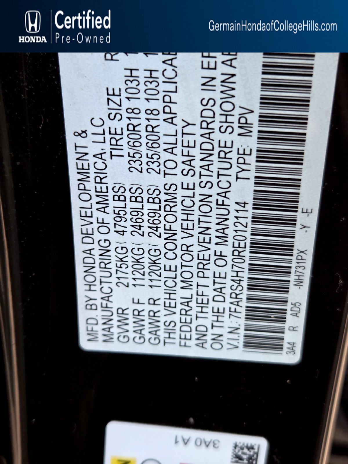 Used 2024 Honda CR-V EX-L image 30