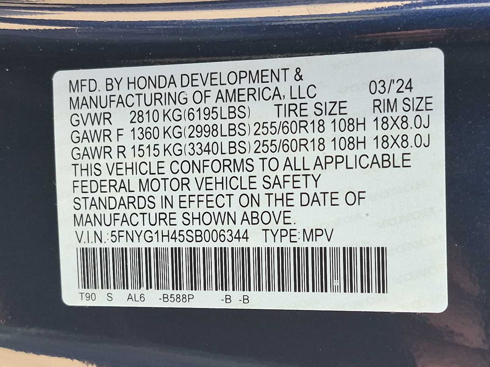 Certified 2025 Honda Pilot EX-L image 32