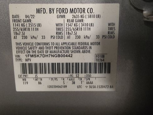 Used 2022 Ford Explorer XLT RWD image 33