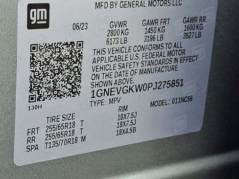 Used 2023 Chevrolet Traverse LT w/ LPO, Floor Liner Package AWD/4WD image 25