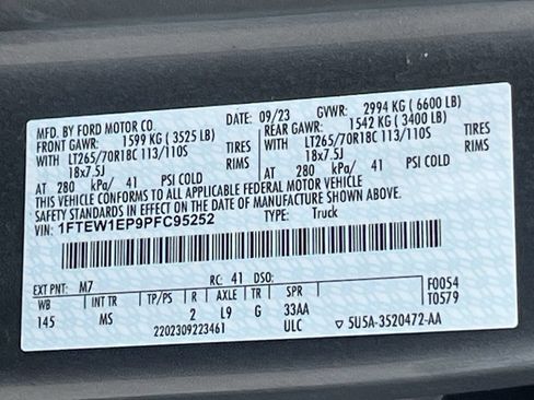 Used 2023 Ford F150 XLT w/ Equipment Group 302A High AWD/4WD image 31