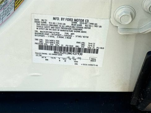 Used 2021 Ford EcoSport S FWD image 36