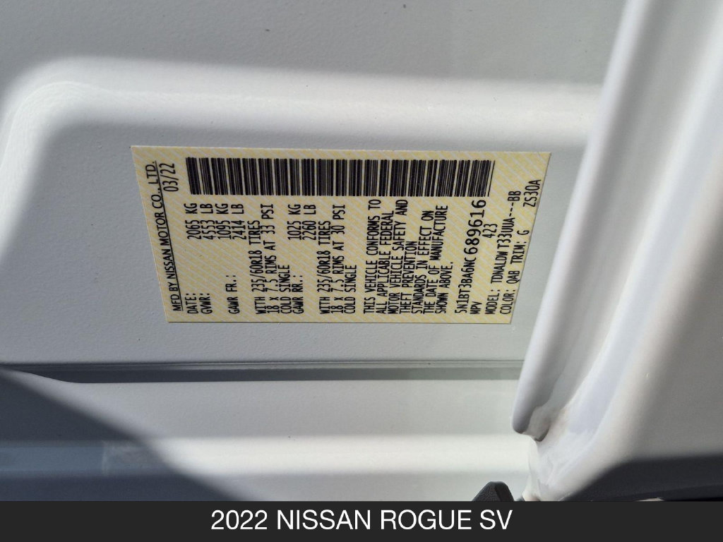 Certified 2022 Nissan Rogue SV FWD image 24