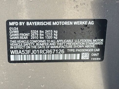 Certified 2024 BMW 530i xDrive AWD/4WD image 33