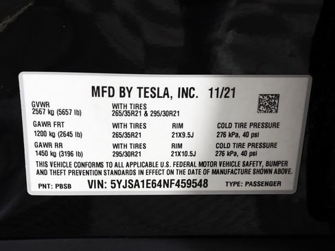 Used 2022 Tesla Model S Plaid AWD/4WD image 36