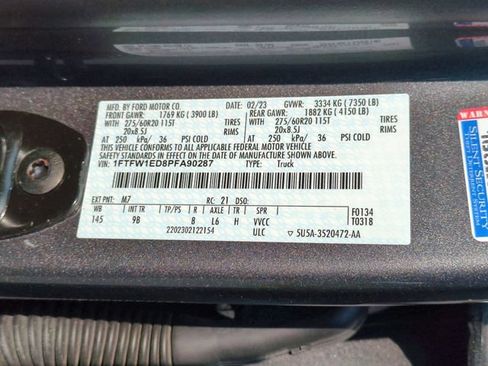 Certified 2023 Ford F150 Platinum w/ Equipment Group 701A High AWD/4WD image 38