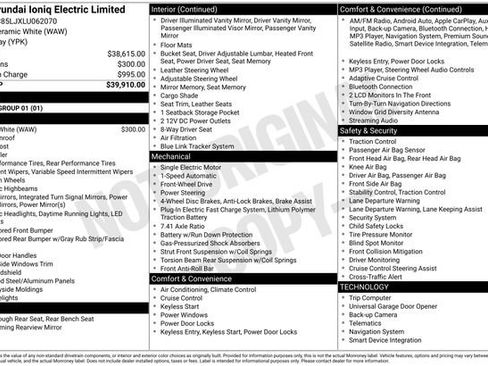 Used 2020 Hyundai Ioniq Limited image 35