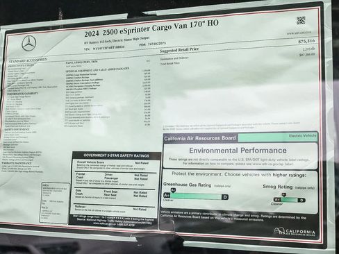 New 2024 Mercedes-Benz eSprinter 170 Cargo image 25