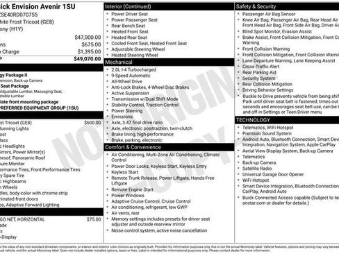 Certified 2024 Buick Envision Avenir AWD/4WD image 6
