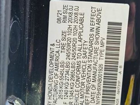 Used 2022 Honda Pilot Touring image 22