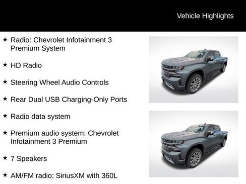 Used 2020 Chevrolet Silverado 1500 High Country w/ Trailer Camera Package AWD/4WD image 12
