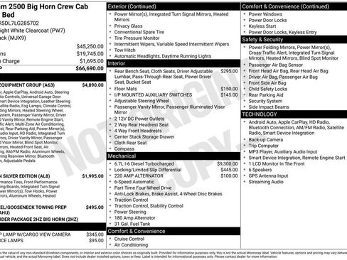 Used 2020 RAM 2500 Big Horn w/ Level 2 Equipment Group AWD/4WD image 42