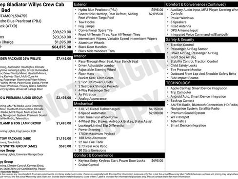 Used 2023 Jeep Gladiator Willys image 48