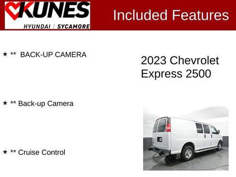 Used 2023 Chevrolet Express 2500 w/ Driver Convenience Package image 2