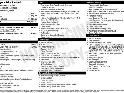 Used 2021 Toyota Prius Limited w/ Premium Convenience Package FWD image 10