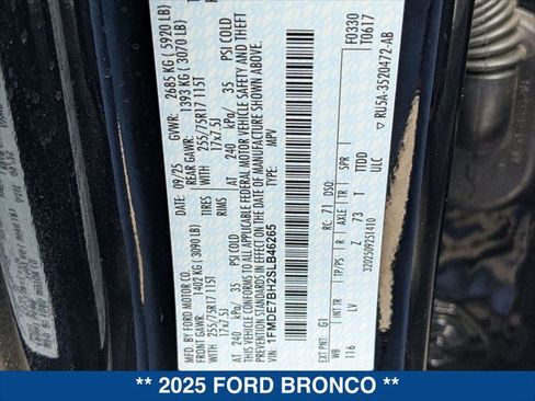 Used 2025 Ford Bronco Big Bend AWD/4WD image 24