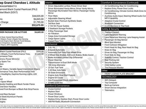 Certified 2023 Jeep Grand Cherokee L Laredo AWD/4WD image 41