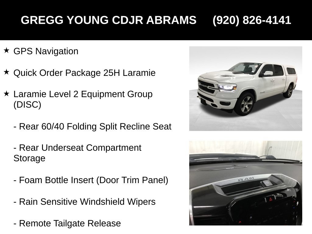 Used 2021 RAM 1500 Laramie w/ Sport Appearance Package AWD/4WD image 7