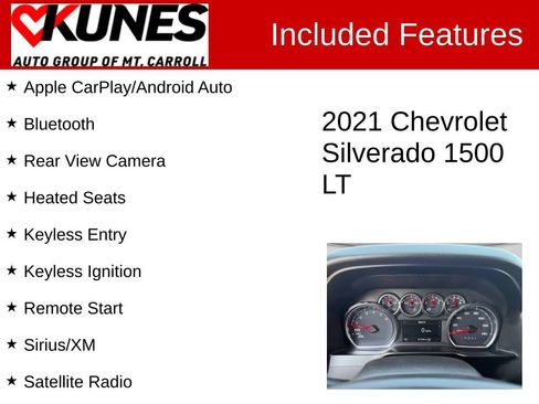 Used 2021 Chevrolet Silverado 1500 LT w/ Bed Protection Package AWD/4WD image 3