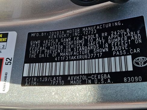 Used 2024 Toyota Camry XLE w/ Cold Weather Package FWD image 26