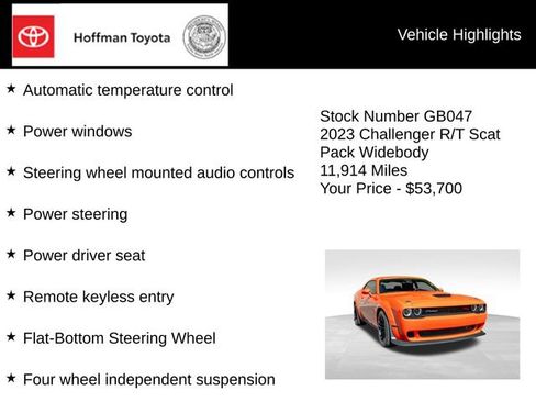 Used 2023 Dodge Challenger R/T Scat Pack RWD image 25