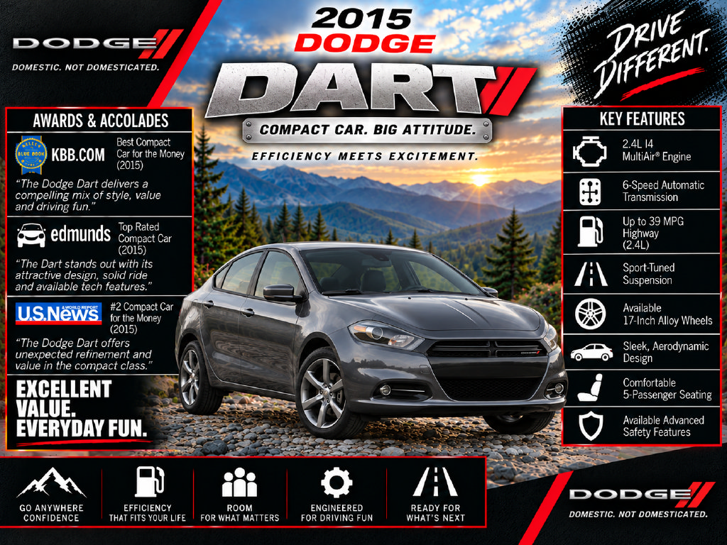 Used 2015 Dodge Dart SXT FWD image 2
