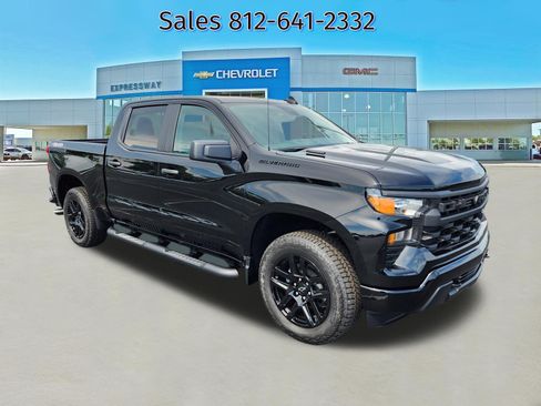 New 2026 Chevrolet Silverado 1500 Custom w/ Turbomax Blackout Package AWD/4WD image 1