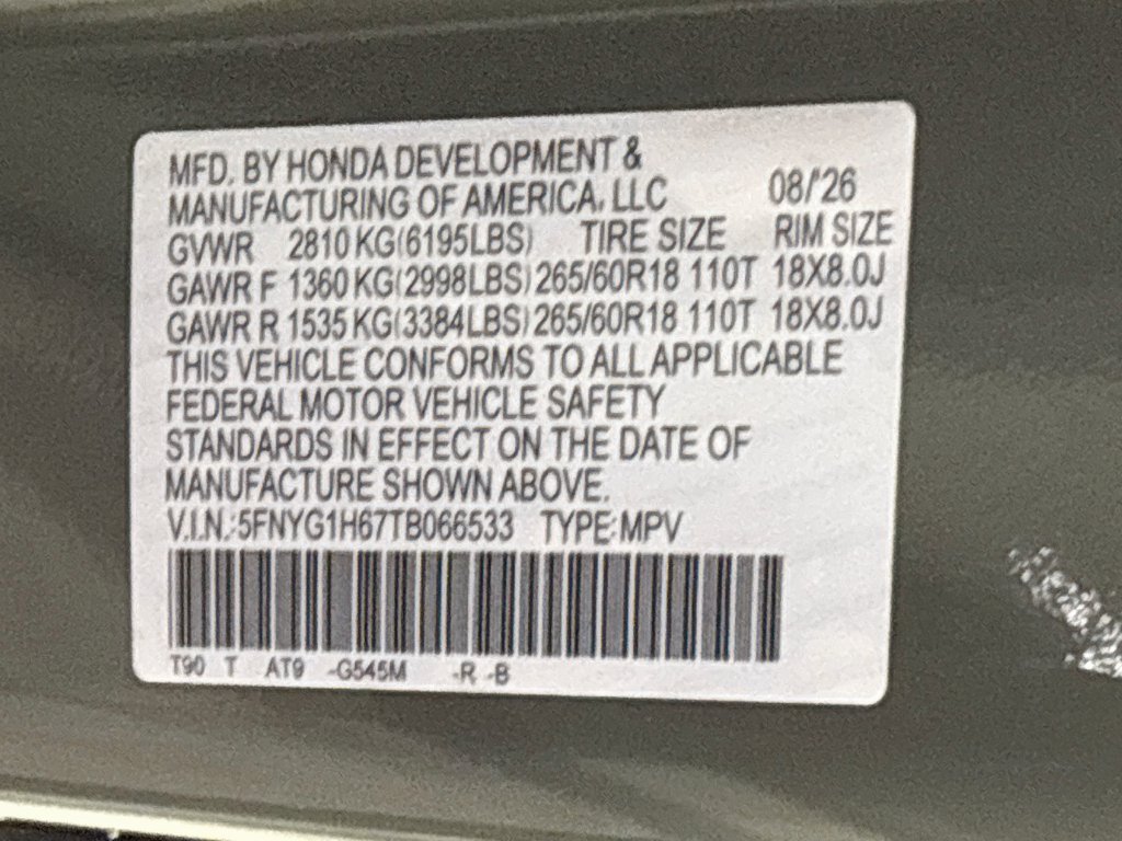 New 2026 Honda Pilot TrailSport image 26