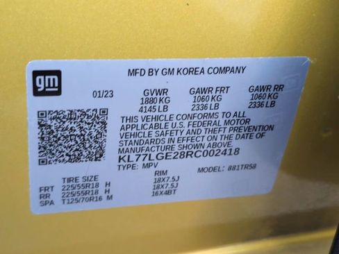 Certified 2024 Chevrolet Trax RS w/ Sunroof Package FWD image 30