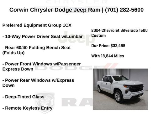 Used 2024 Chevrolet Silverado 1500 Custom AWD/4WD image 6