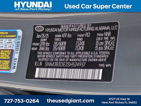 Certified 2025 Hyundai Tucson SEL FWD image 38